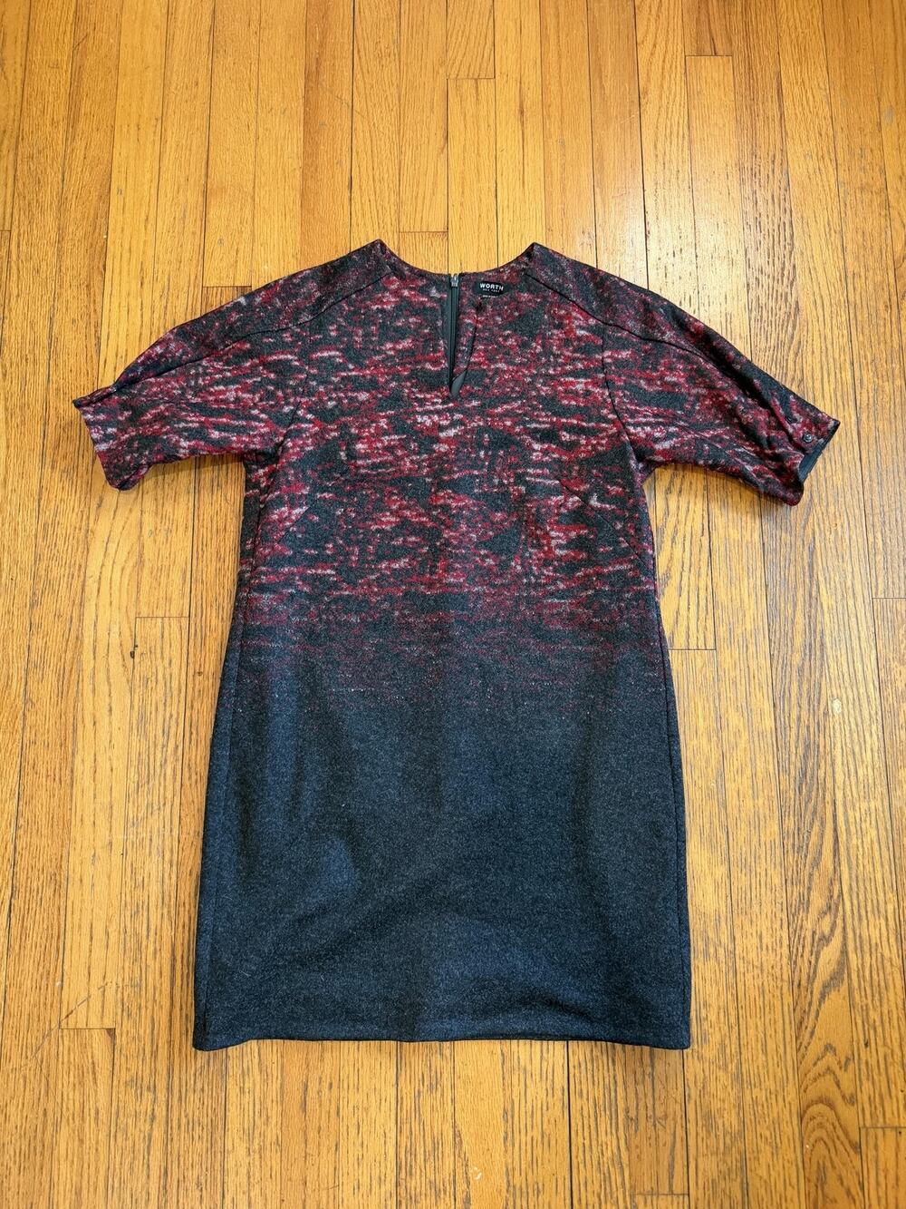Worth New York WOMENS half sleeve V neck Dress sz 4